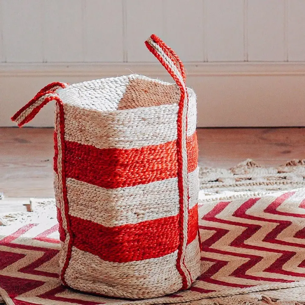Shopping baskets - Round jute baskets - MAISON BENGAL