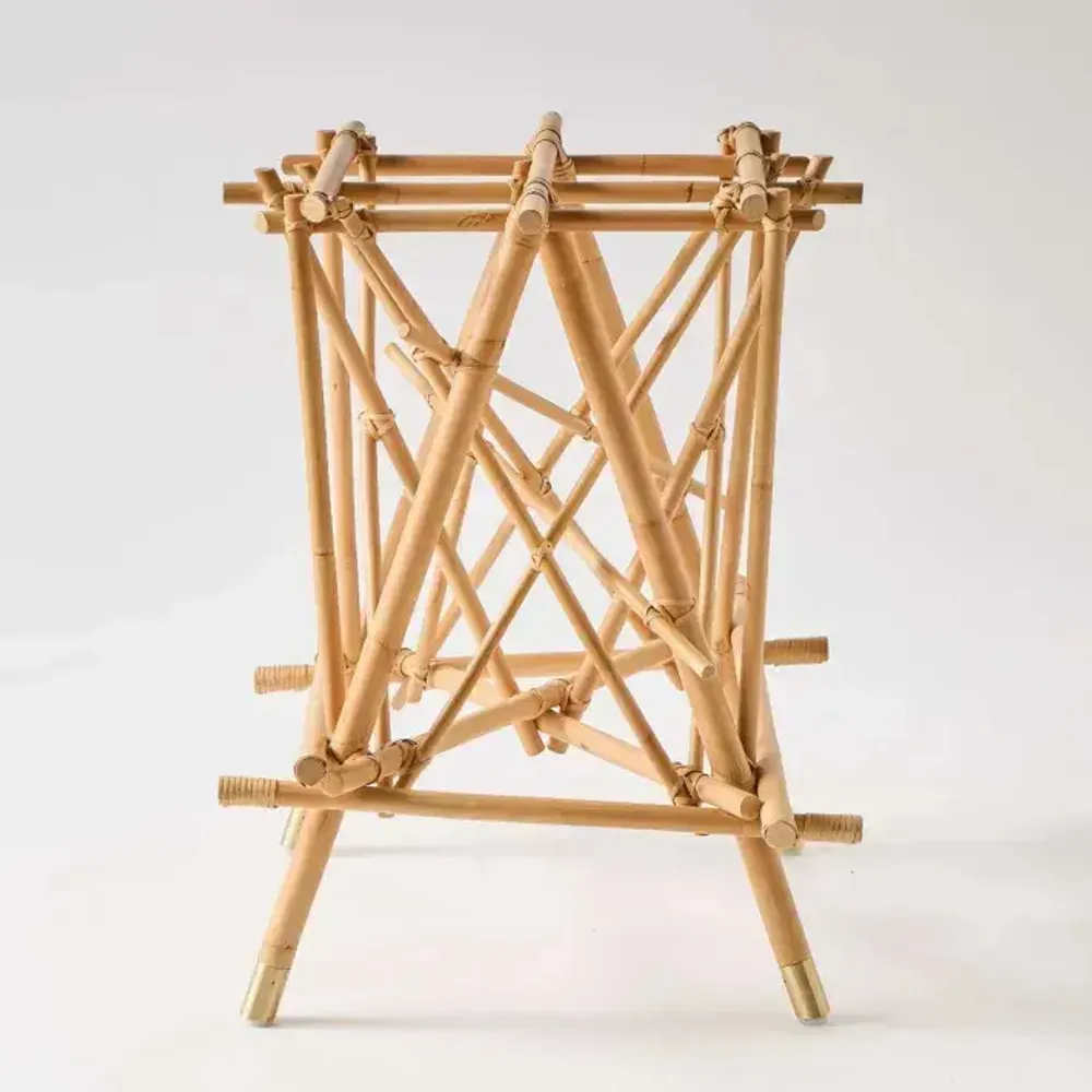 Dining Tables - MIKADO rattan round table - KOK MAISON