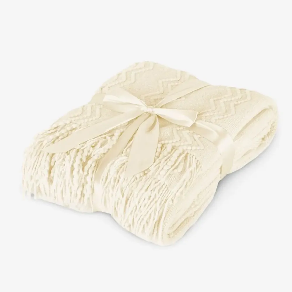 Plaids - Plaid Marilyn, 130 x 170 cm, écru - DILIOS