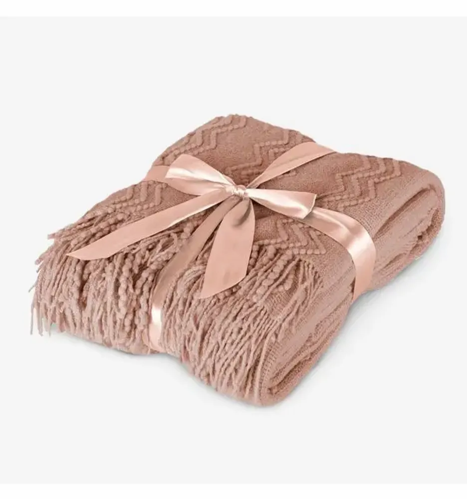 Plaids - Couverture Marilyn, 130x170 cm, rose - DILIOS