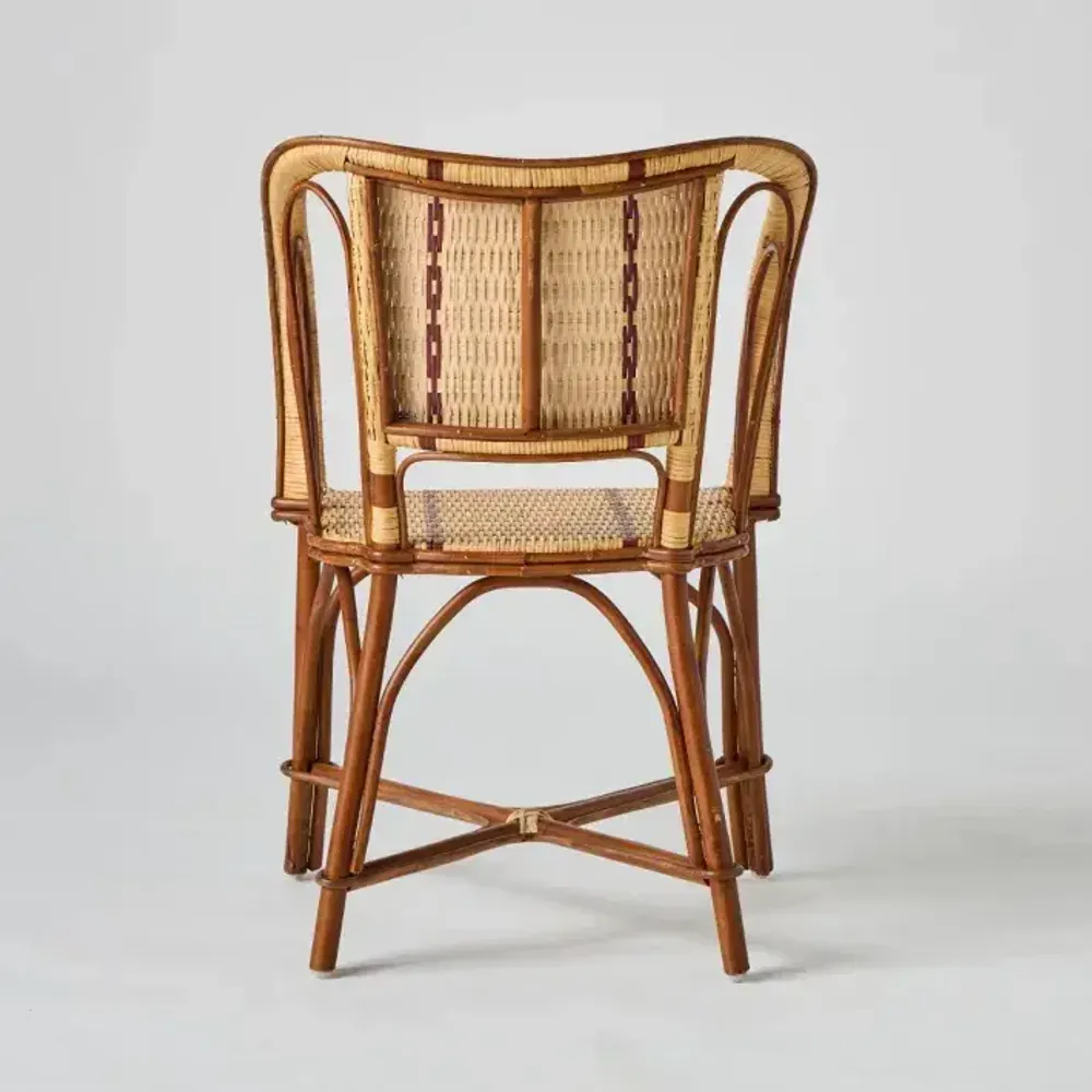 Armchairs - BAGATELLE traditional woven rattan armchair - KOK MAISON