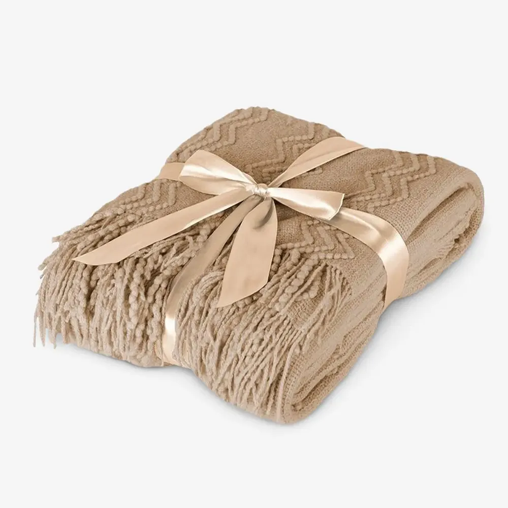 Throw blankets - Blanket Marilyn ,130x170cm,beige - DILIOS