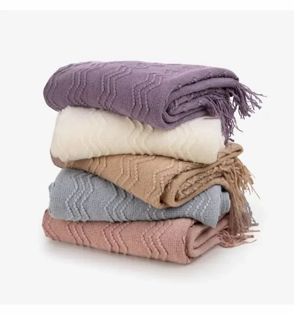 Throw blankets - Blanket Marilyn ,130x170cm,beige - DILIOS