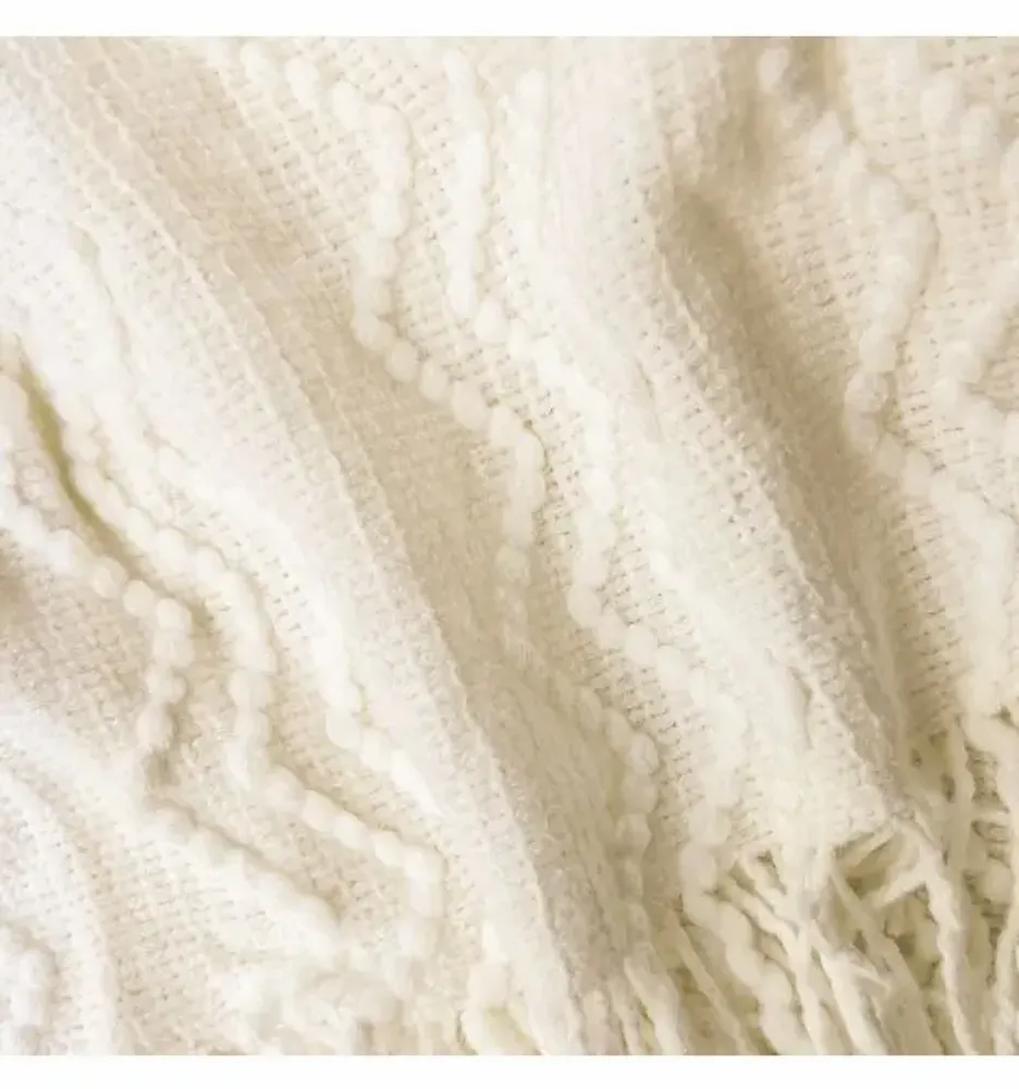 Plaids - Plaid Marilyn, 130 x 170 cm, écru - DILIOS