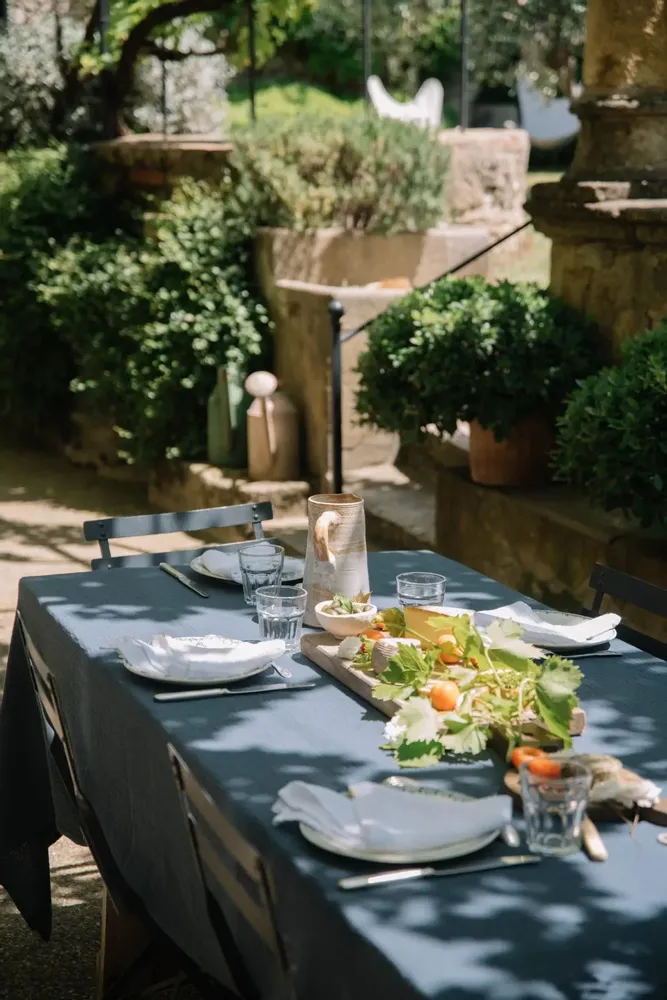 Linge de table textile - Nappe en double gaze de coton - LES PENSIONNAIRES