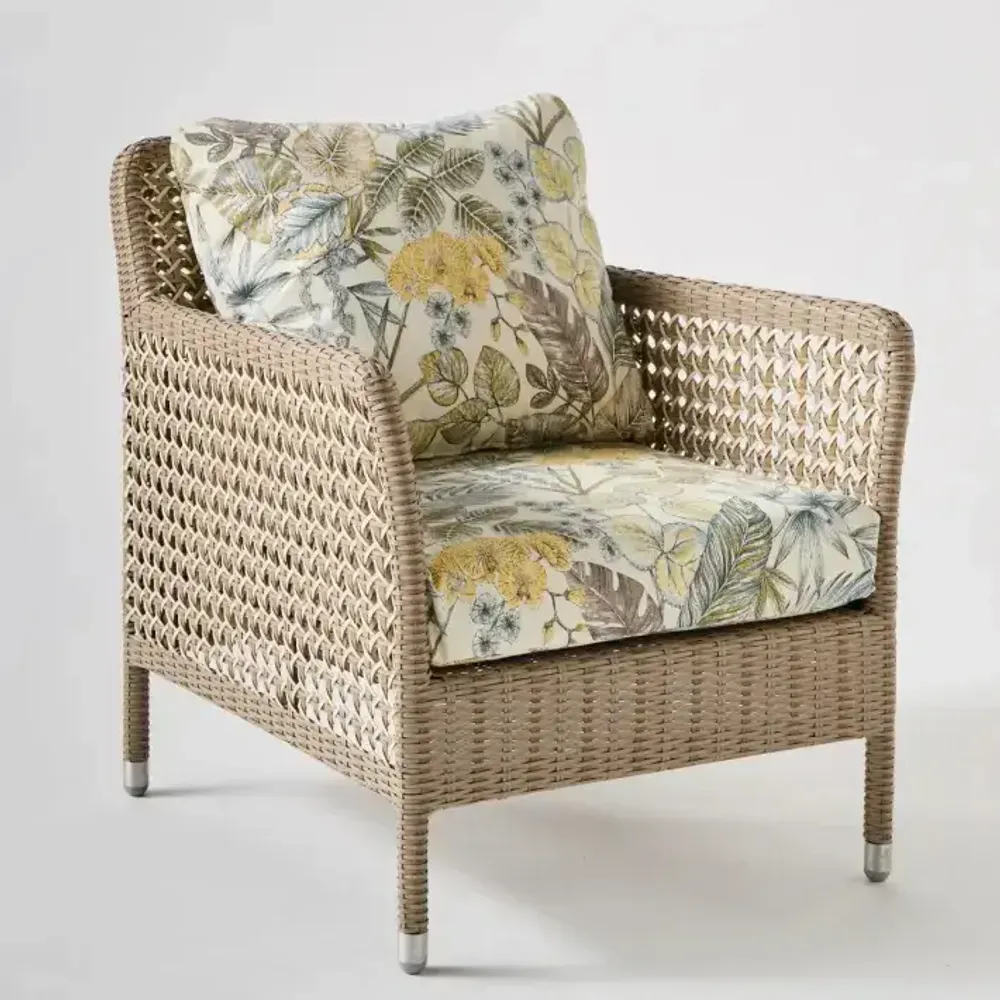 Lawn armchairs - ANTIBES RECIF resin garden armchair - KOK MAISON