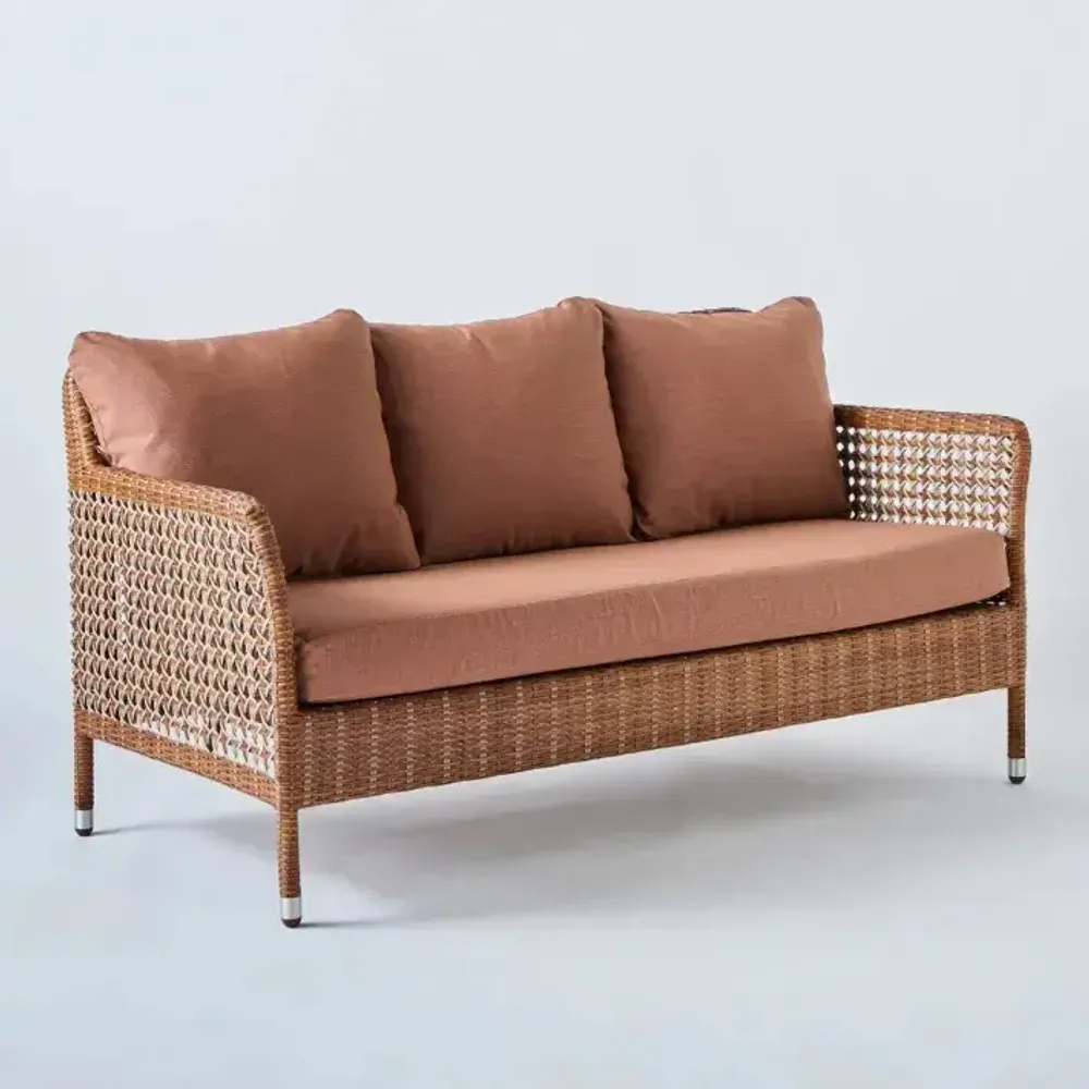 Armchairs - ANTIBES LATERITE 2 seater sofa - KOK MAISON