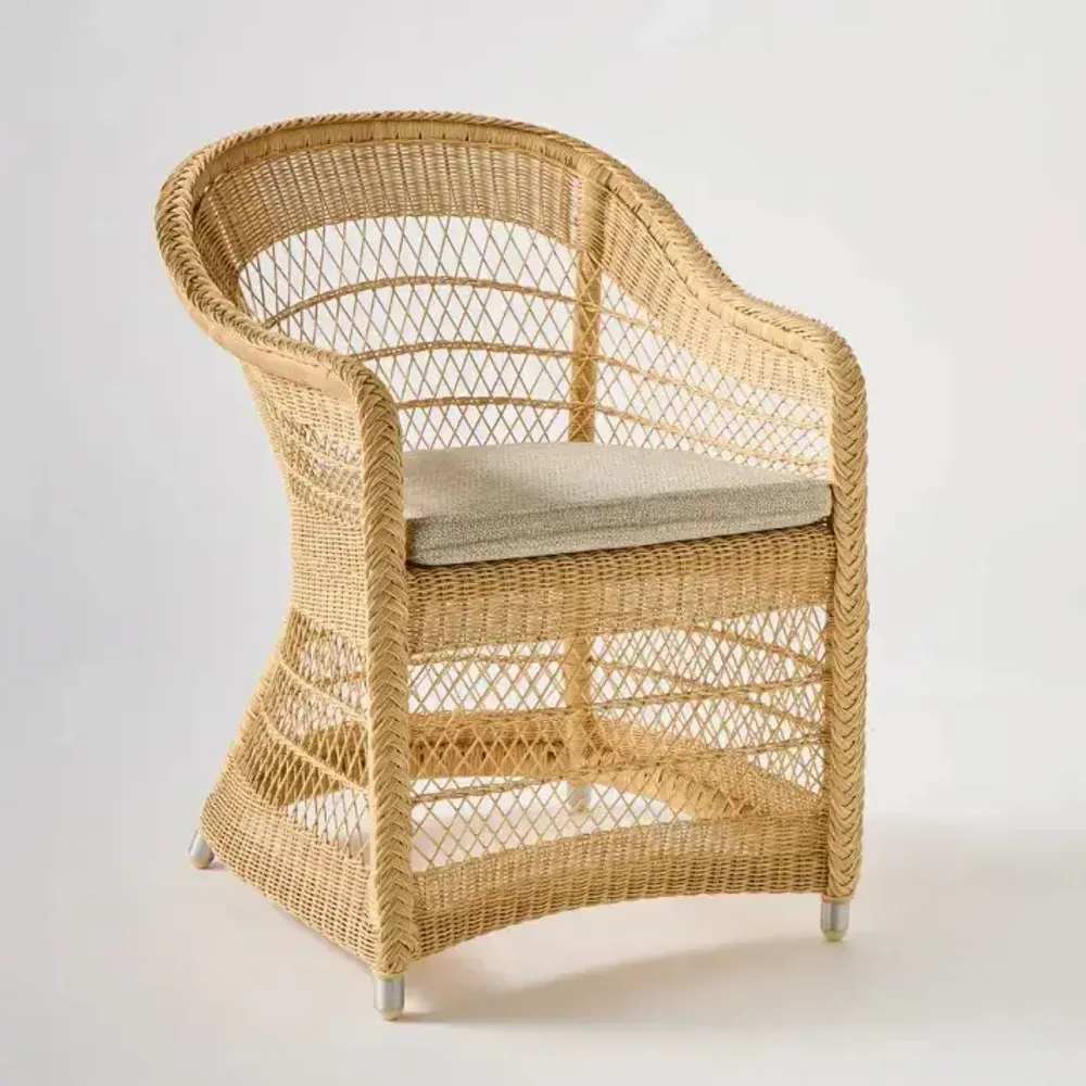 Armchairs - BIARRITZ NATURAL table armchair - KOK MAISON