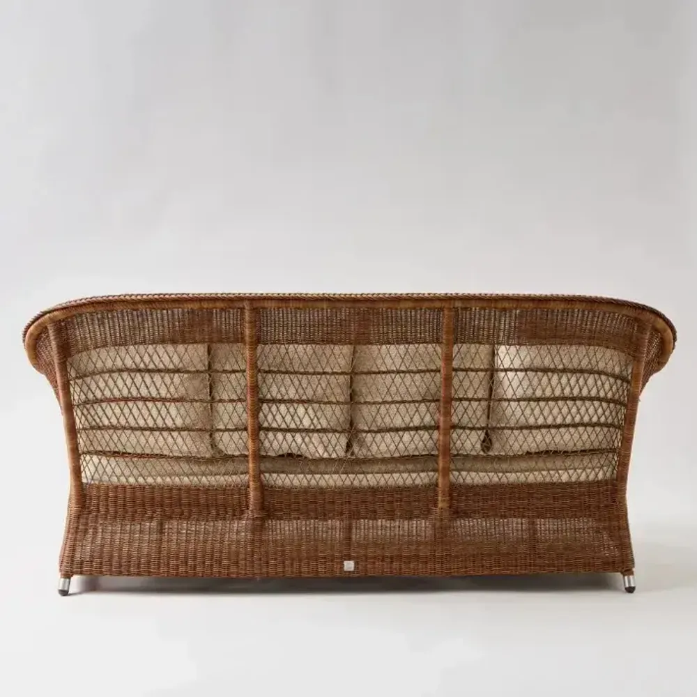 Sofas - BIARRITZ CHATAIGNE 3-seater resin sofa - KOK MAISON