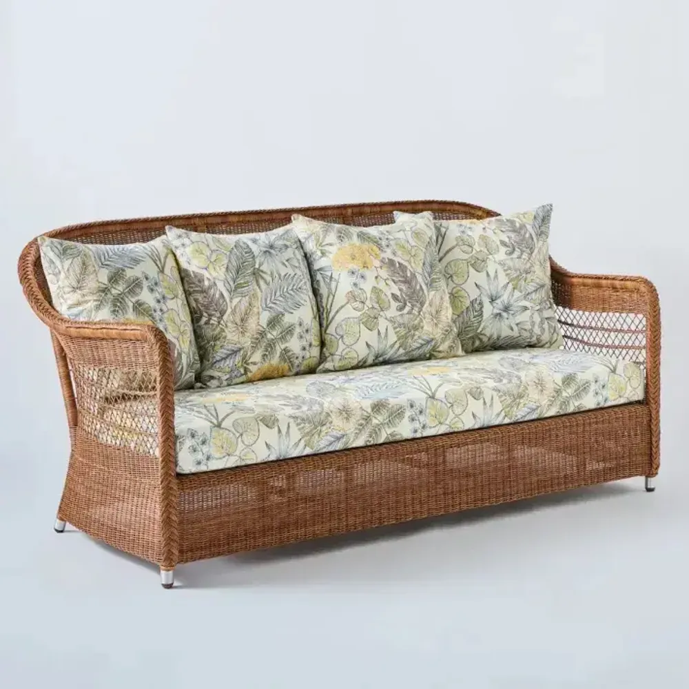 Sofas - BIARRITZ CHATAIGNE 3-seater resin sofa - KOK MAISON