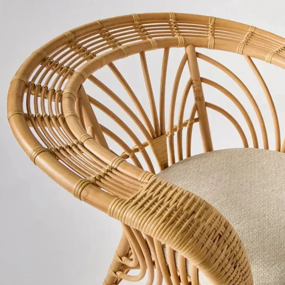 Armchairs - SHANGHAI rattan armchair - KOK MAISON
