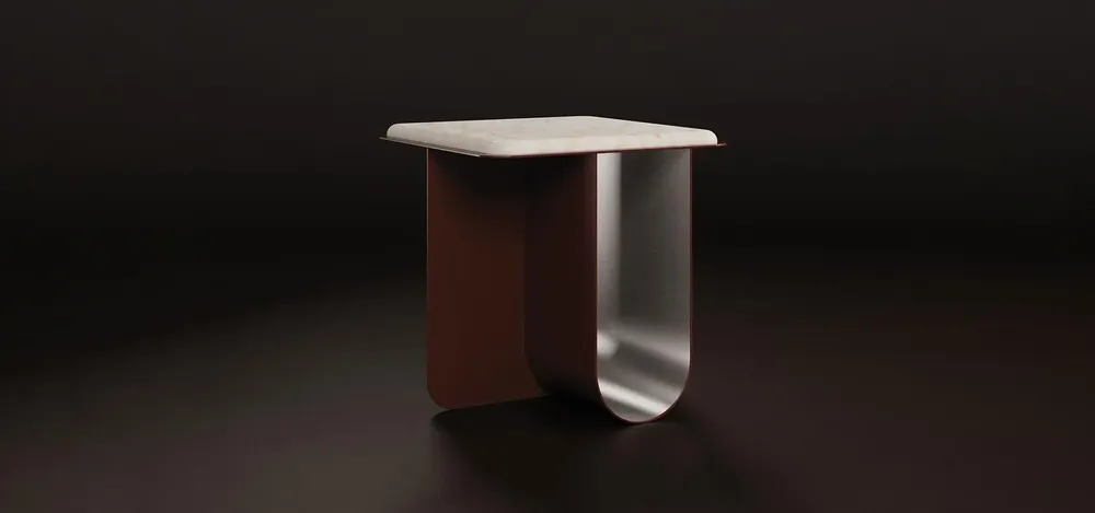 Autres tables  - Table d'appoint Bowery fabriquée à la main au Portugal par Porus Studi - PORUS STUDIO