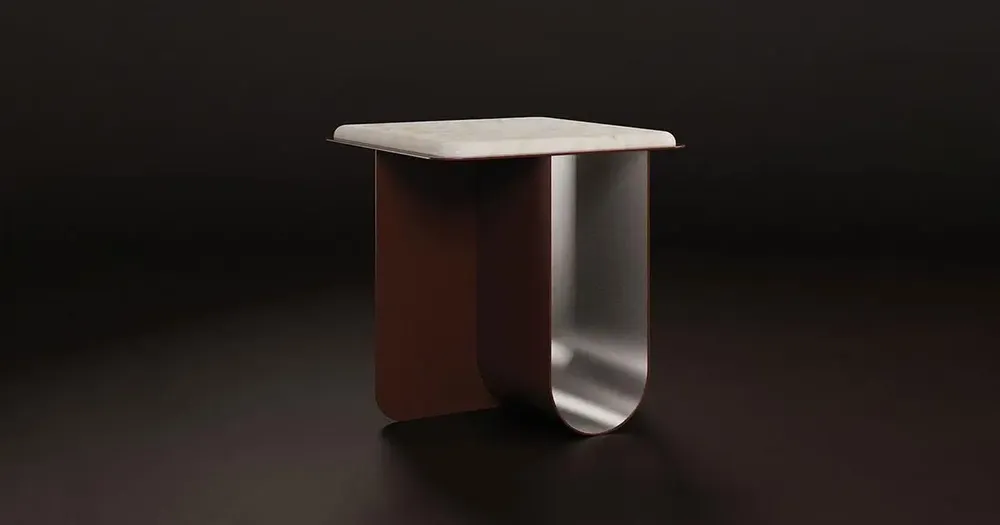 Autres tables  - Table d'appoint Bowery fabriquée à la main au Portugal par Porus Studi - PORUS STUDIO