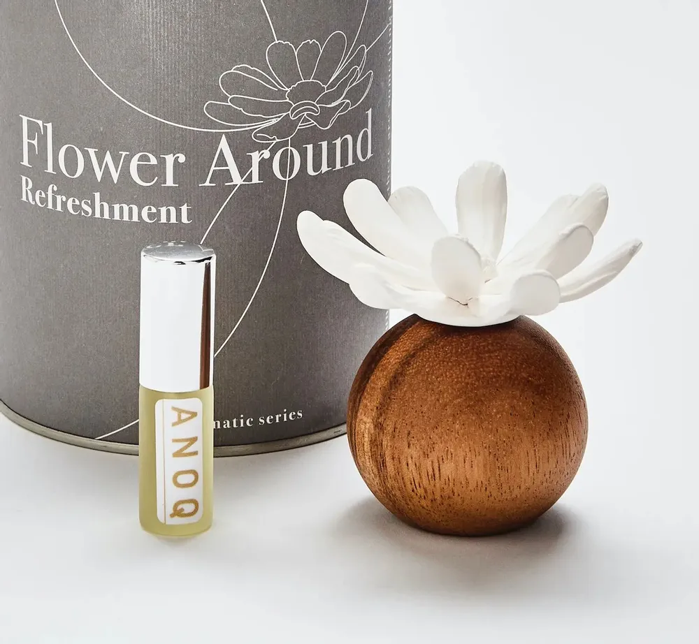 Cadeaux - Diffuseur de parfum en bois et porcelaine - Diffuseur aromatique MARGO - ANOQ