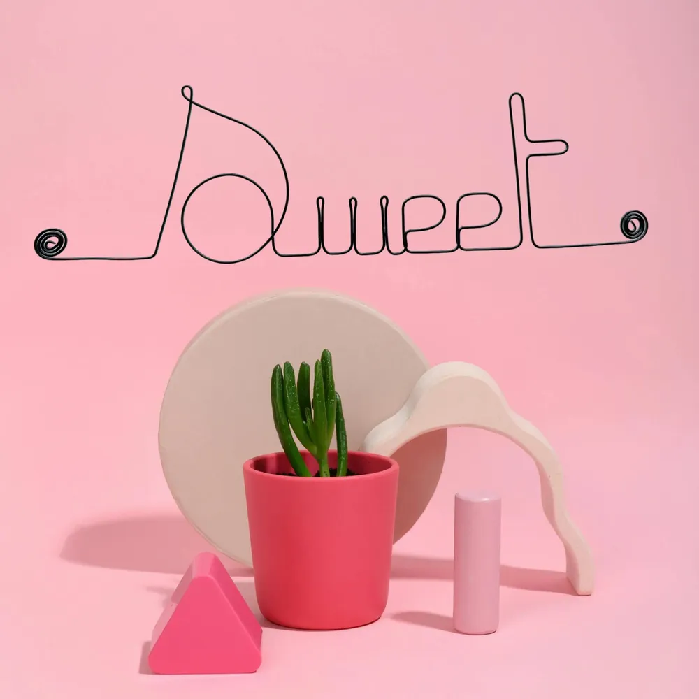 Autres décorations murales - Décoration Murale en Fil de Fer "Sweet" - à punaiser - Bijoux de Mur - BIJOUX DE MUR