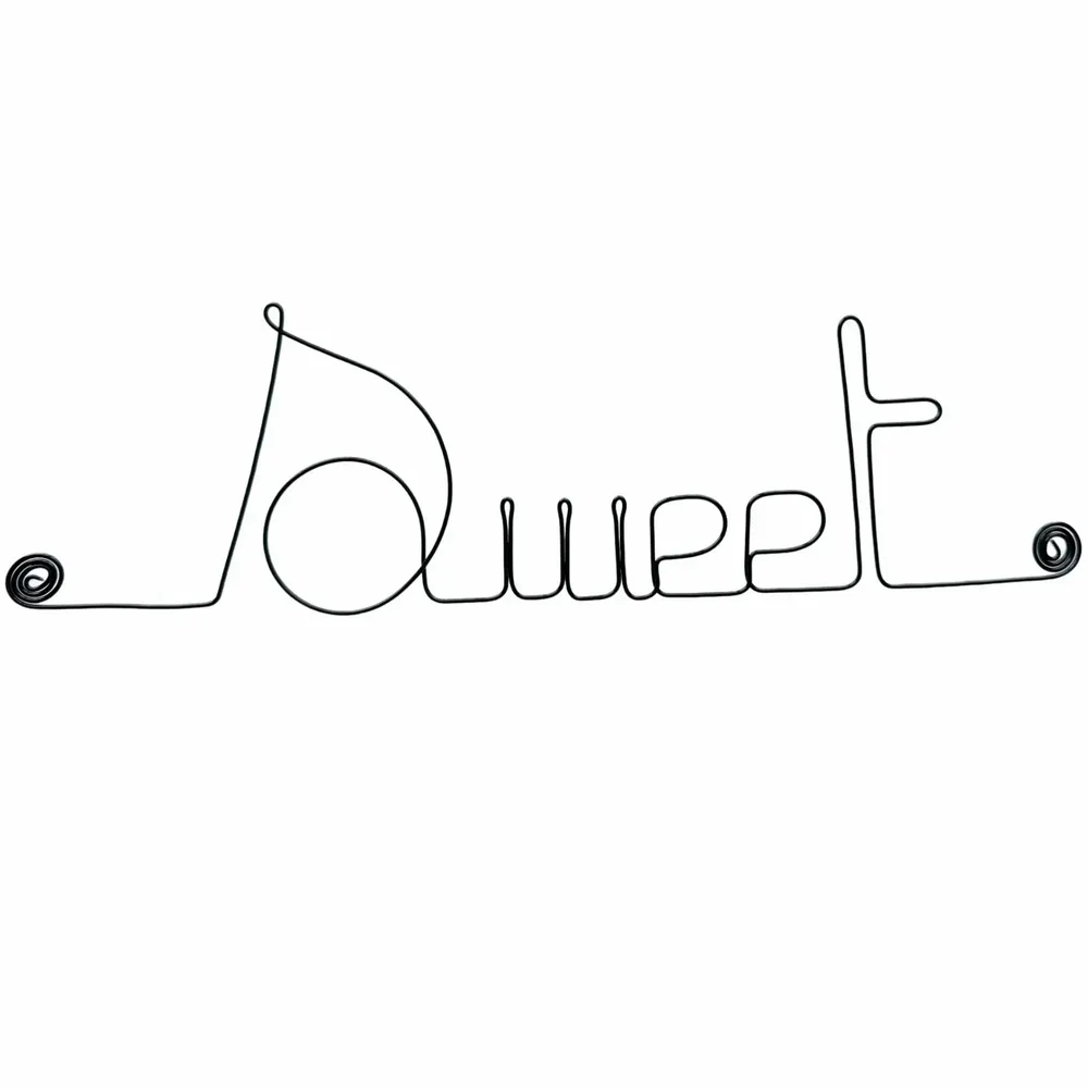 Autres décorations murales - Décoration Murale en Fil de Fer "Sweet" - à punaiser - Bijoux de Mur - BIJOUX DE MUR