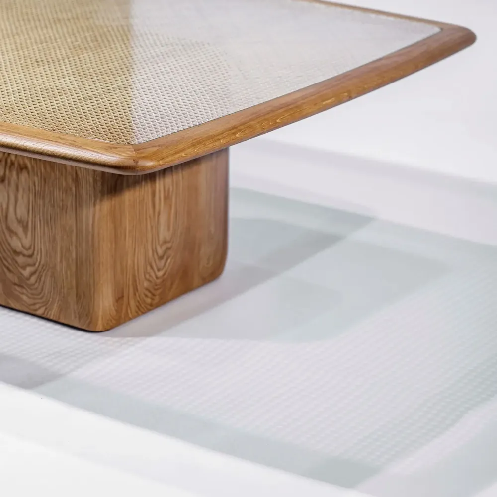 Tables basses - Table basse carrée Bossa en chêne naturel - DUISTT