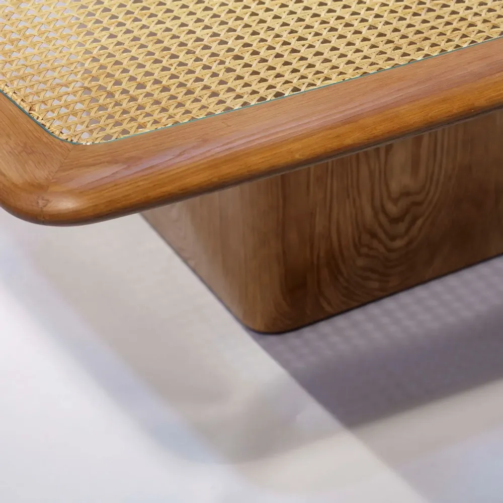 Tables basses - Table basse carrée Bossa en chêne naturel - DUISTT