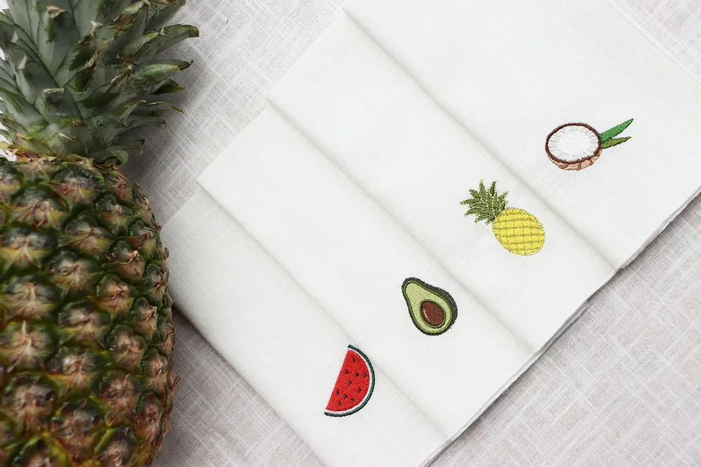 Linge de table textile - Serviette en lin | FRUTTA - GIARDINO SEGRETO