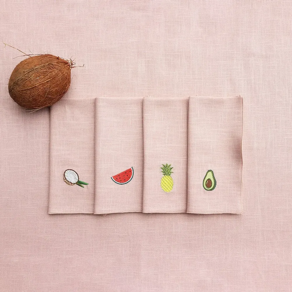 Linge de table textile - Serviette en lin | FRUTTA - GIARDINO SEGRETO