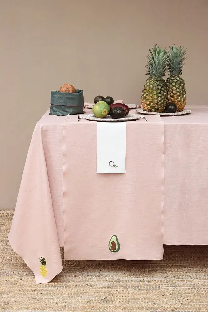 Linge de table textile - Nappe en lin | FRUTTA - GIARDINO SEGRETO