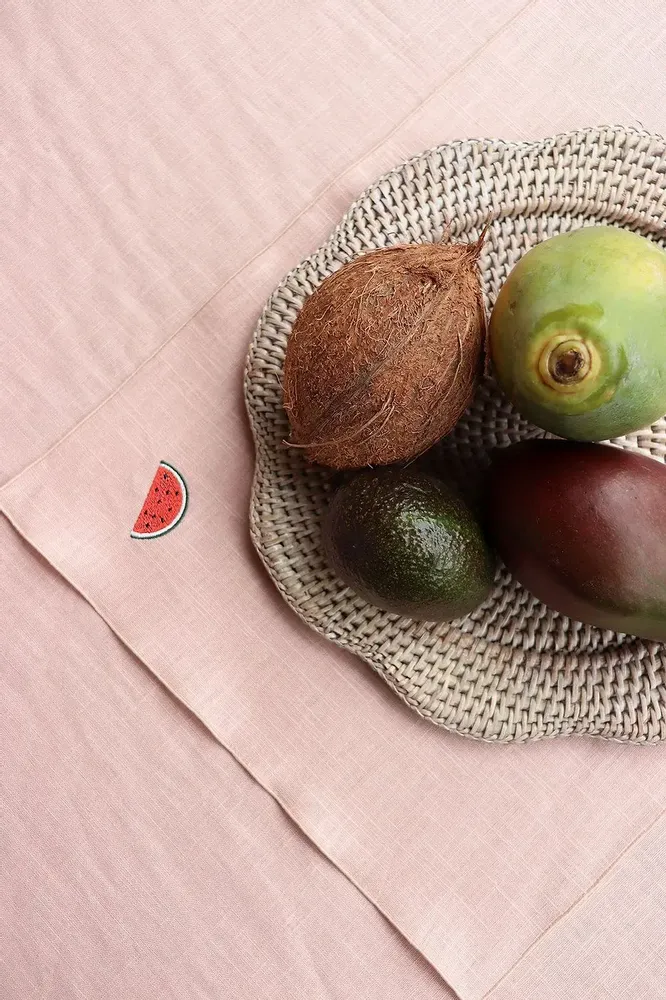 Linge de table textile - Nappe en lin | FRUTTA - GIARDINO SEGRETO
