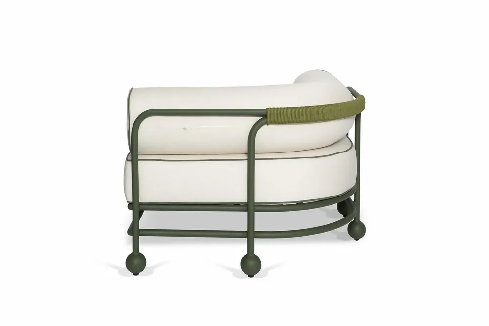 Lawn sofas   - Lento right-hand side modular sofa - FJAKA FURNITURE