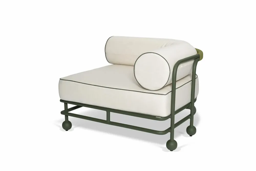 Lawn sofas   - Lento right-hand side modular sofa - FJAKA FURNITURE