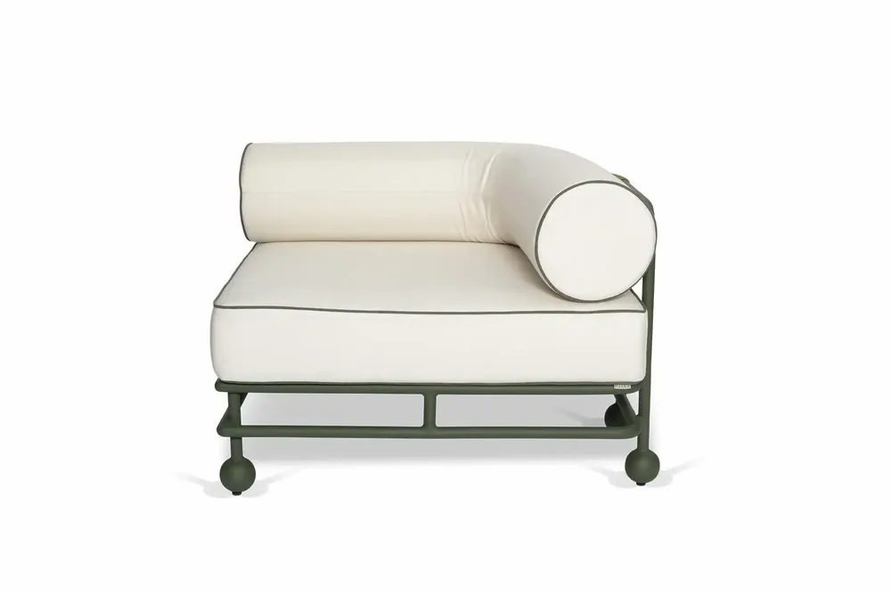 Lawn sofas   - Lento right-hand side modular sofa - FJAKA FURNITURE