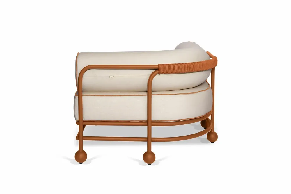 Lawn sofas   - Lento right-hand side modular sofa - FJAKA FURNITURE