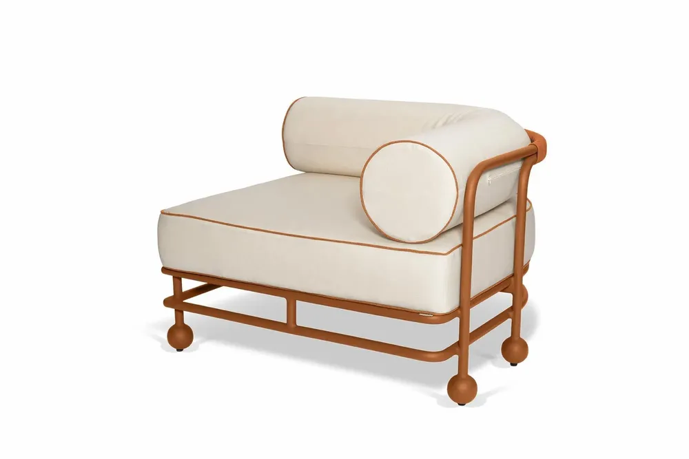 Lawn sofas   - Lento right-hand side modular sofa - FJAKA FURNITURE