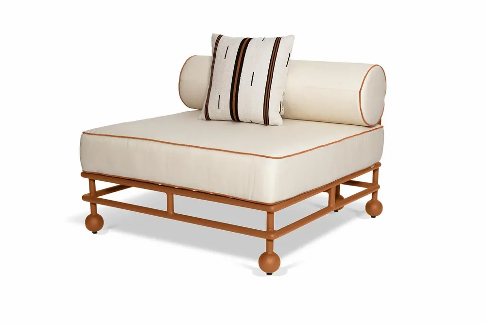 Lawn sofas   - Lento middle modular sofa - FJAKA FURNITURE