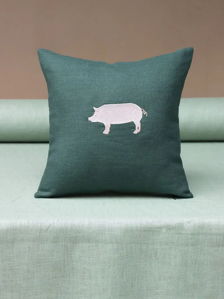 Couettes et oreillers  - Housse de coussin en lin | FATTORIA - GIARDINO SEGRETO