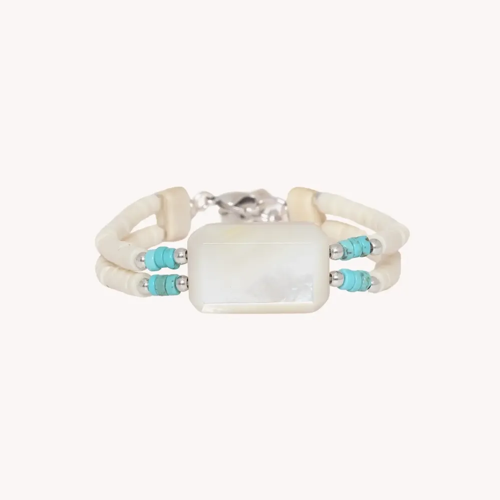 Bijoux - Bracelet ajustable 2 rangs - Milos - NATURE BIJOUX