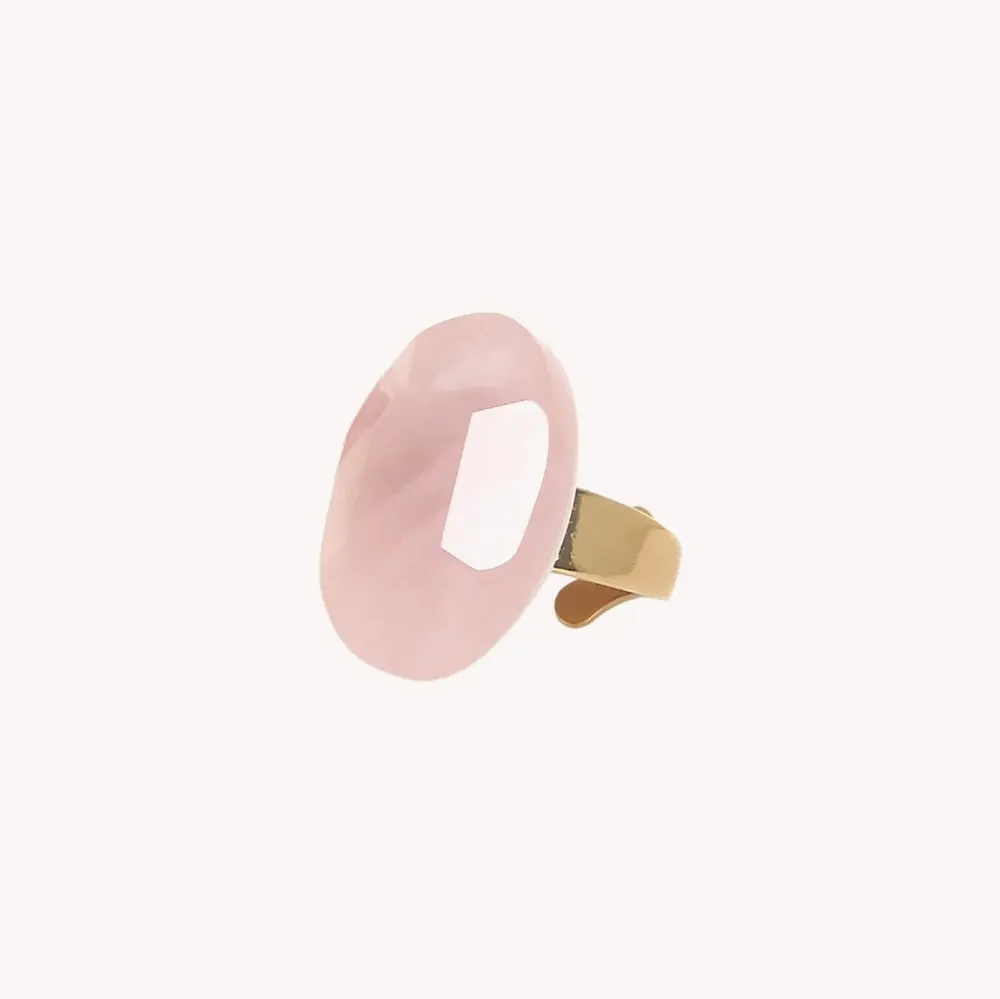 Jewelry - Adjustable rose quartz ring - Spiaggia Rosa - NATURE BIJOUX