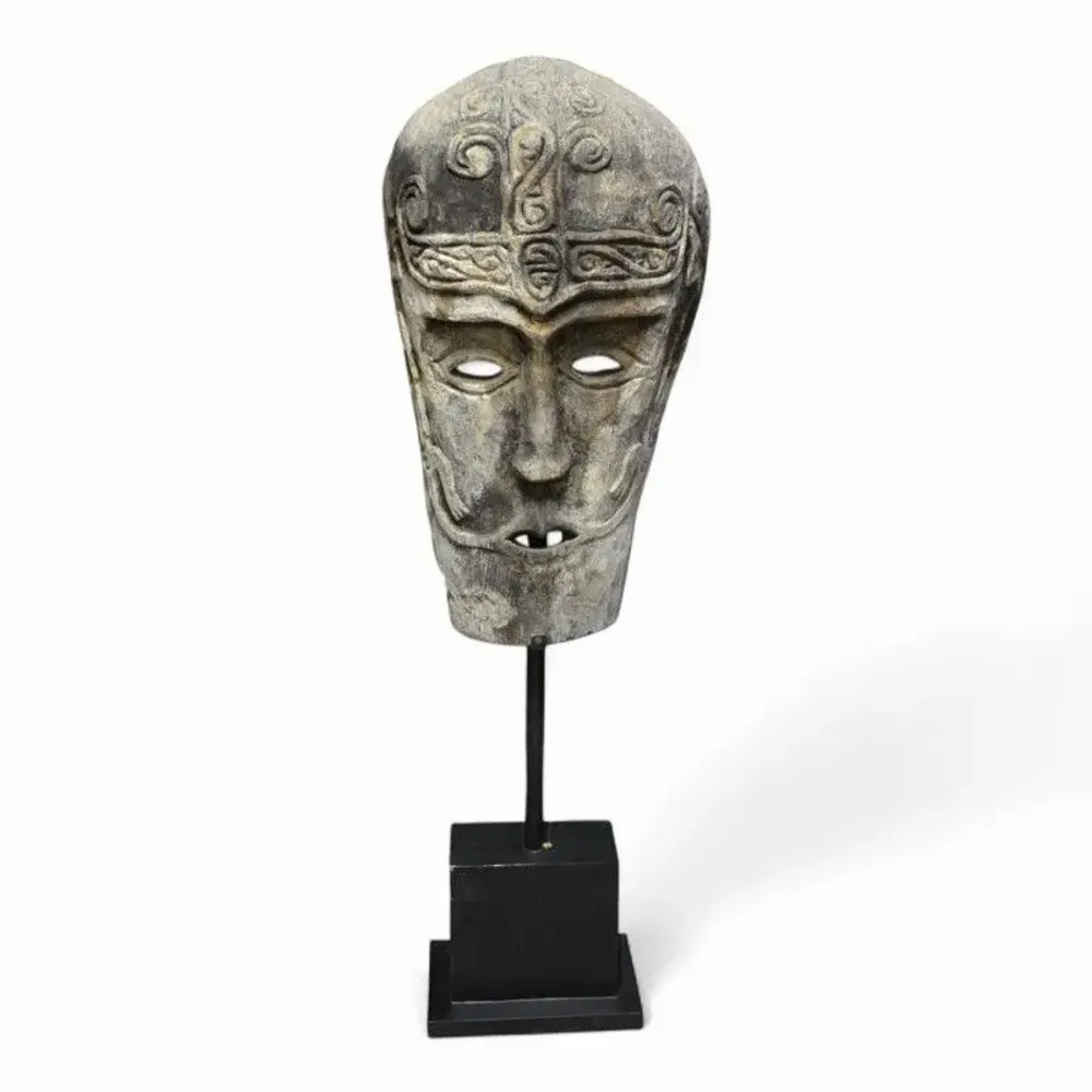 Sculptures, statuettes and miniatures - Wooden masks on stand - PAGODA INTERNATIONAL