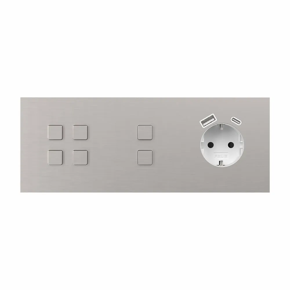 Recessed lighting - LIGHT AND BUTTON | SQUARE BUTTON - FEDE