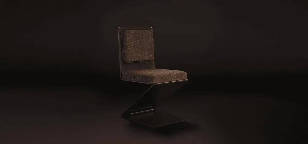 Chaises - Chaise de salle à manger Lombard fabriquée à la main au Portugal par P - PORUS STUDIO