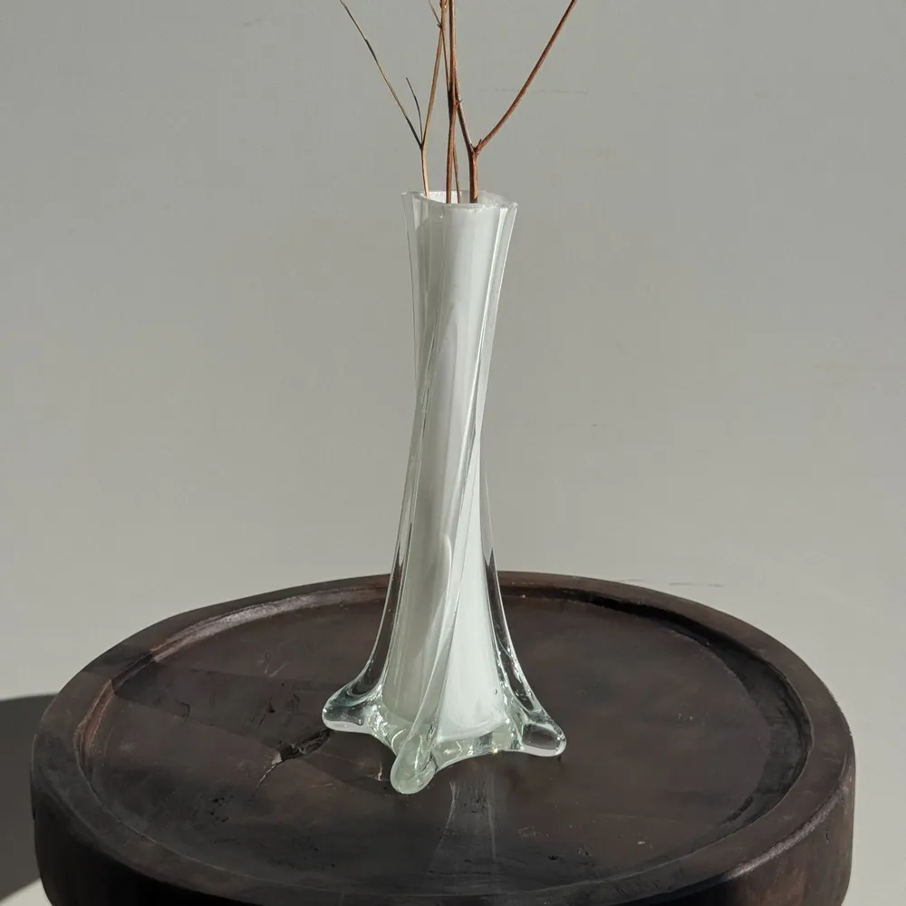 Vases - White soliflora glass vase - OFFICE OBJETS