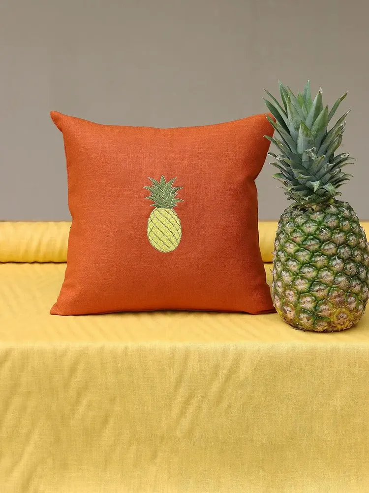 Comforters and pillows - Linen Pillow Cover | FRUTTA - GIARDINO SEGRETO