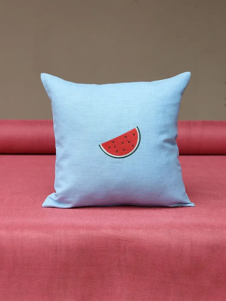 Comforters and pillows - Linen Pillow Cover | FRUTTA - GIARDINO SEGRETO