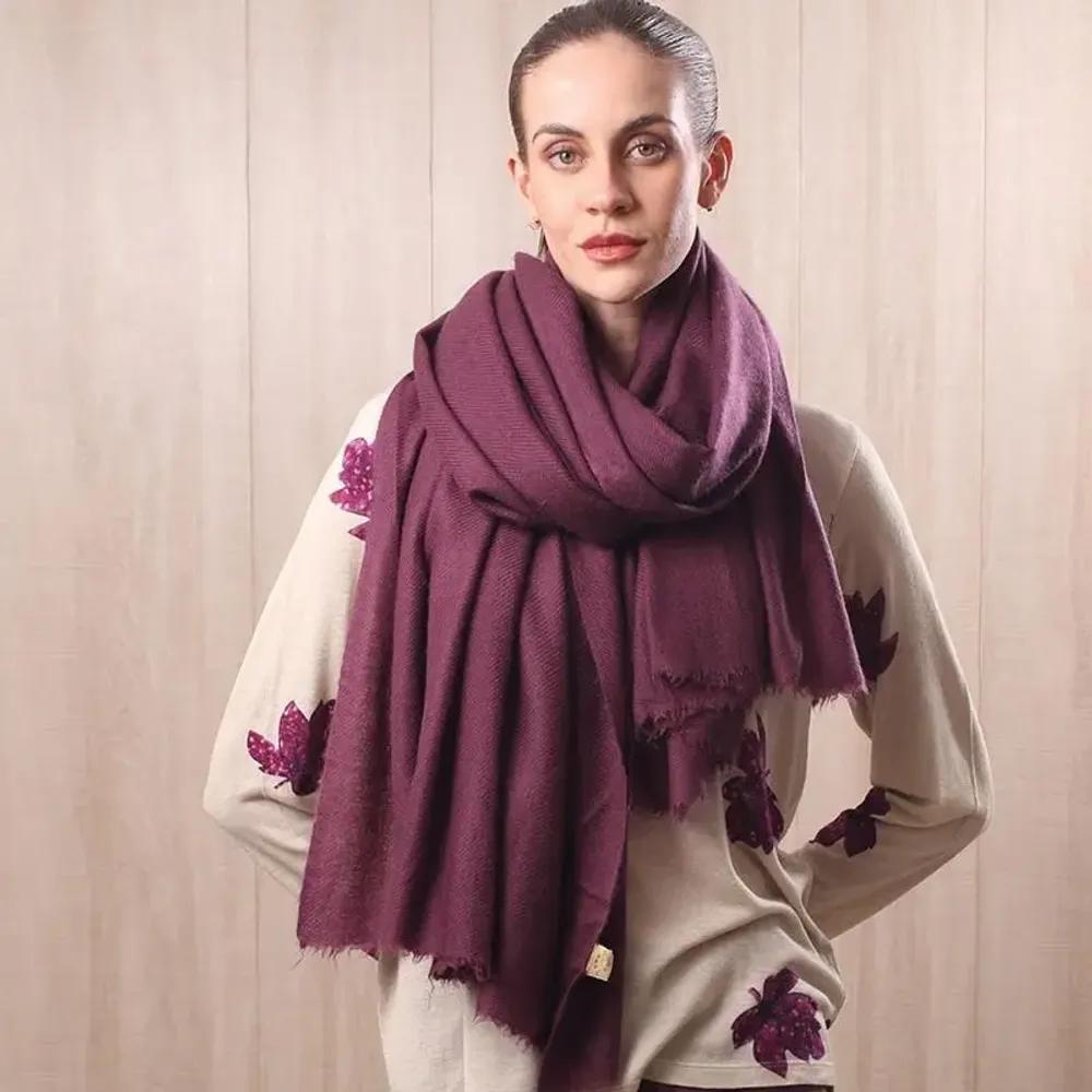 Foulards et écharpes - Écharpe feutrée en pur cachemire - PASHMA