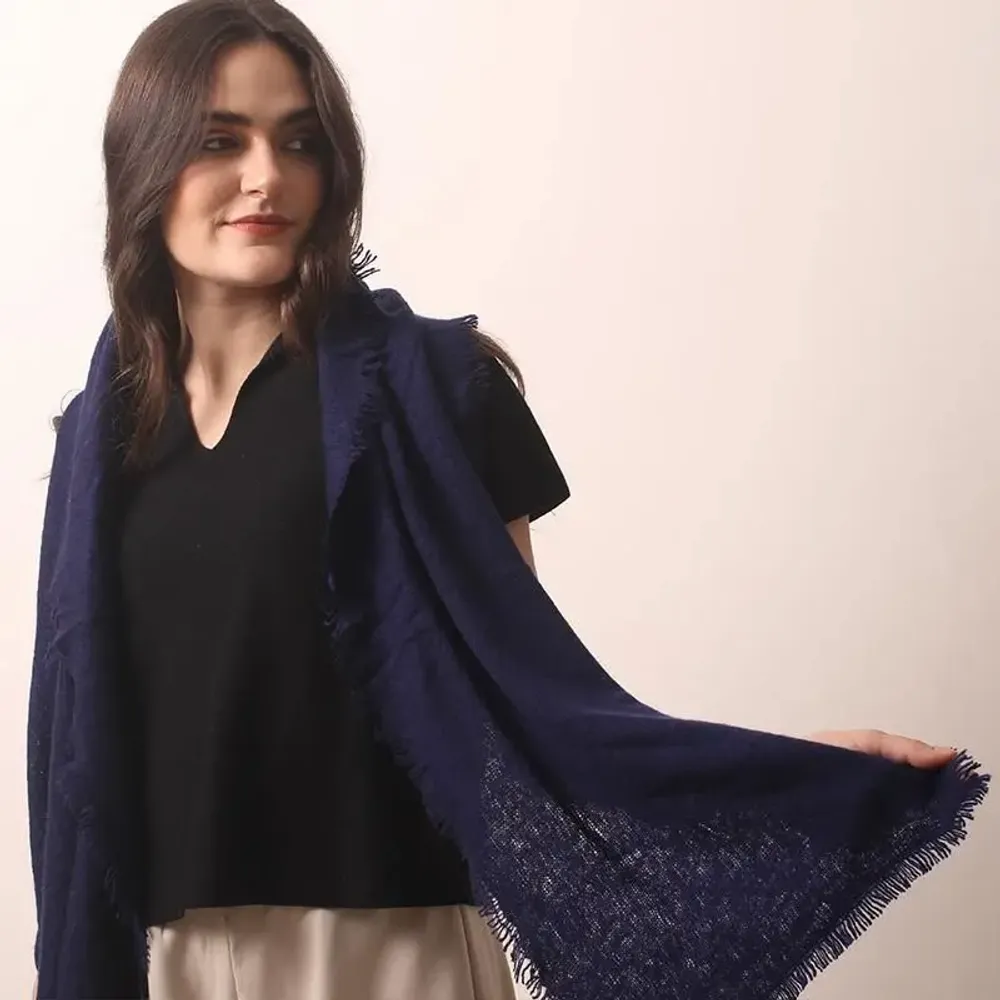 Scarves - Knitted Hand felted Cashmere Scarf - PASHMA