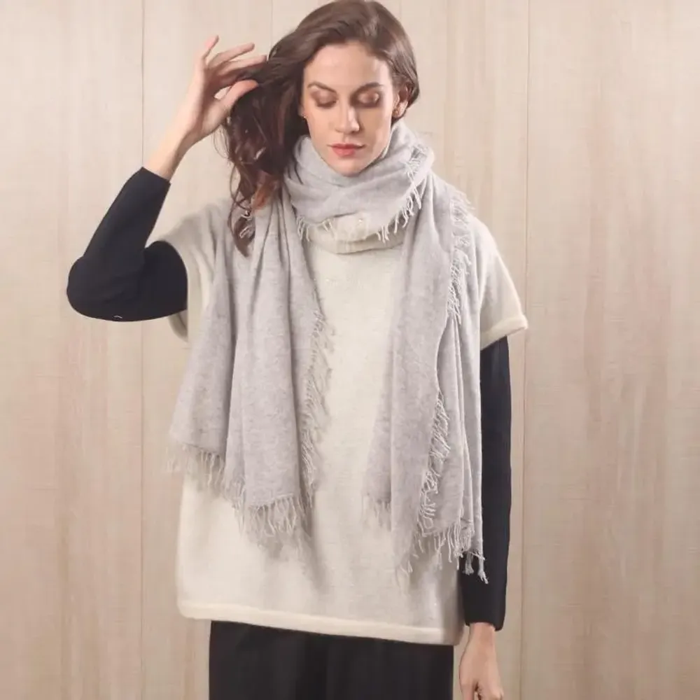 Foulards et écharpes - Écharpe en cachemire mélangé tricotée et feutrée à la main - PASHMA