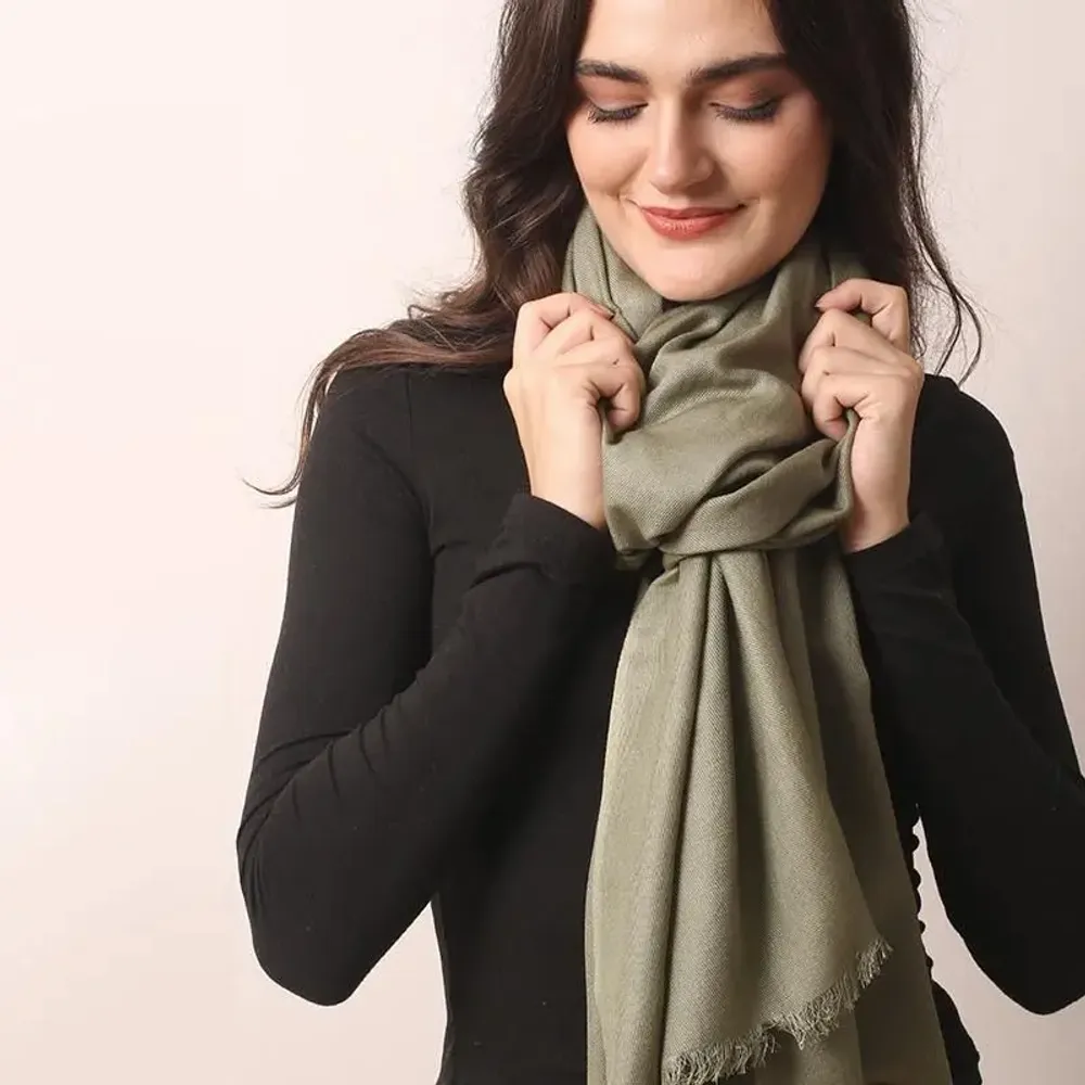 Foulards et écharpes - Écharpe légère en sergé de soie et de cachemire - PASHMA