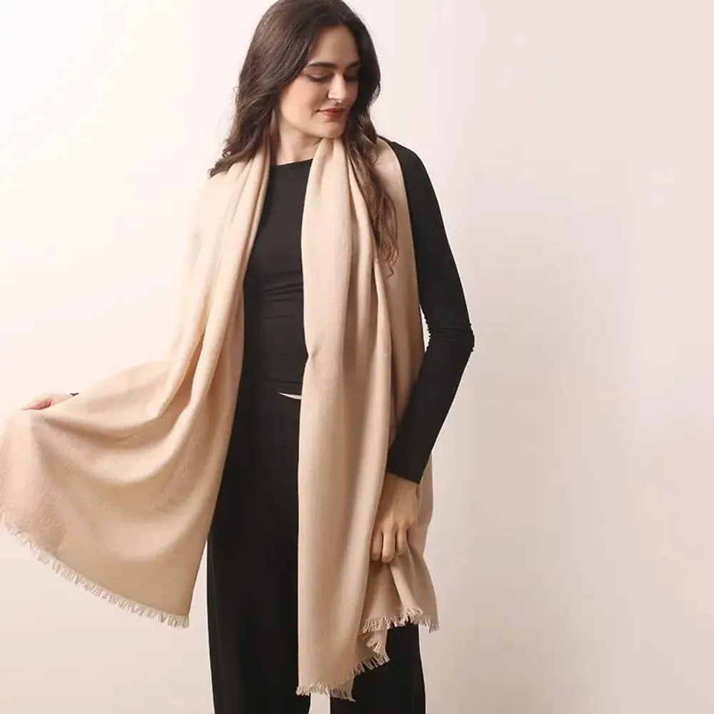 Foulards et écharpes - Écharpe légère en sergé de soie et de cachemire - PASHMA