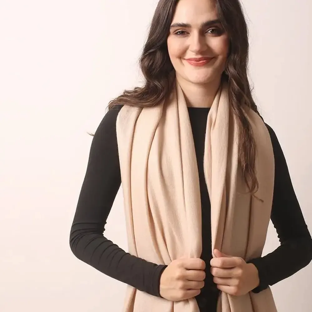 Foulards et écharpes - Écharpe légère en sergé de soie et de cachemire - PASHMA