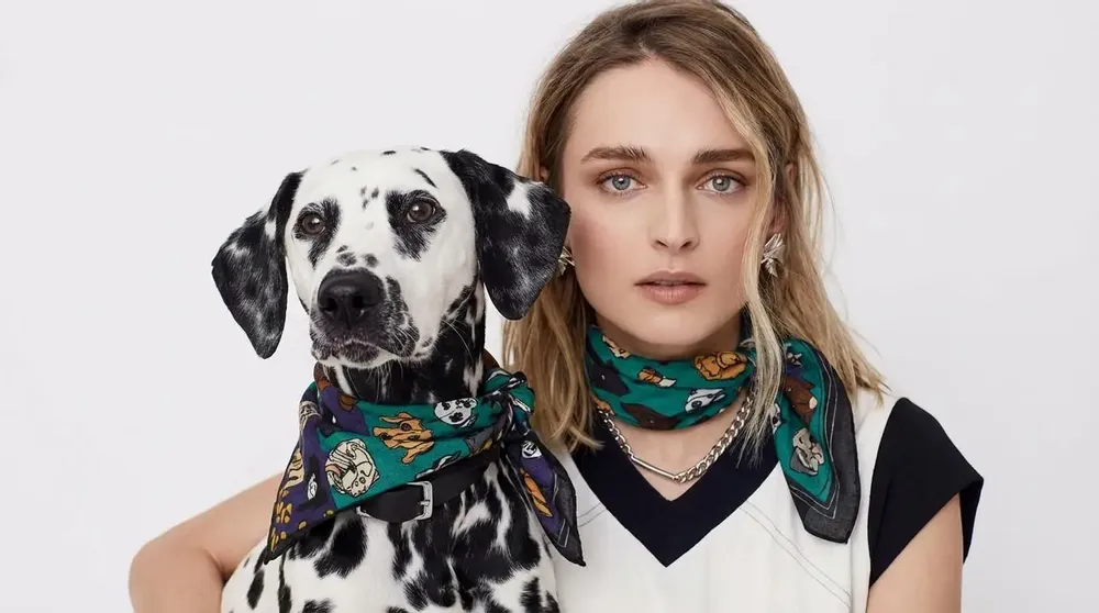 Scarves - My Dog Is The Best Cotton Scarf Purple - UN POCO