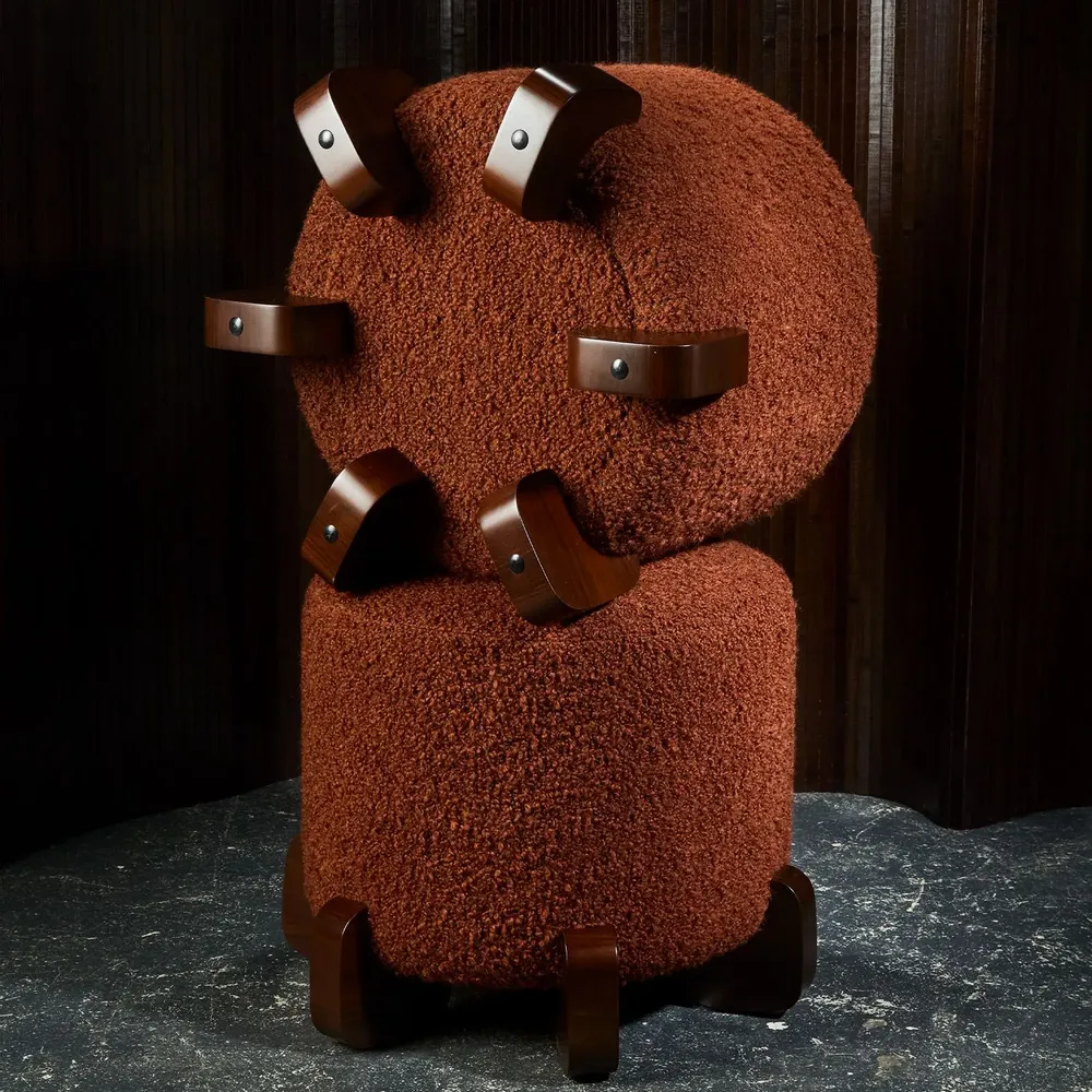 Tabourets - Pouf Ipanema en Chêne naturel - DUISTT