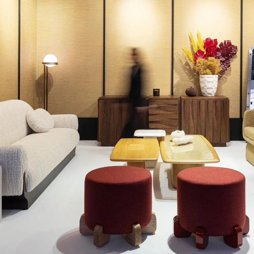 Tabourets - Pouf Ipanema en Chêne naturel - DUISTT